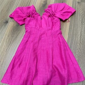 Cult Gaia Fuchsia Dress
